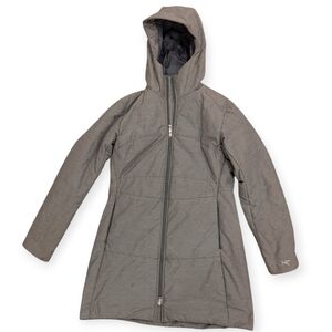 Arc’teryx Darrah Coat Coreloft Insulated Gray Hooded Long Jacket - Sz Large